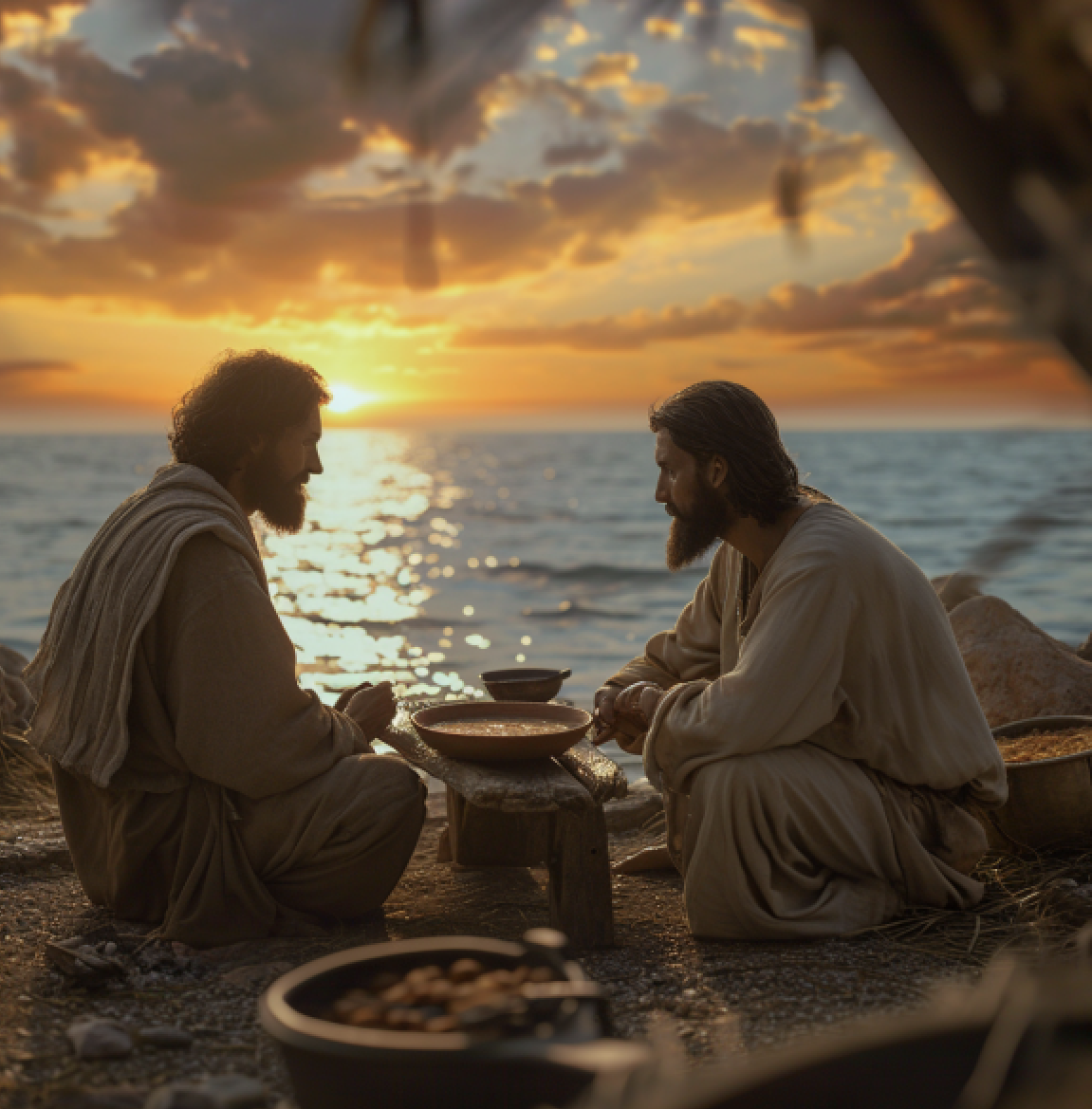 Jesus Telling John to Feed My Sheep